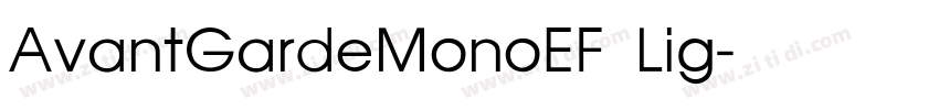AvantGardeMonoEF Lig字体转换